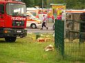 Schwerer Unfall mit Reisebus Lohmar Donrather Dreieck P220